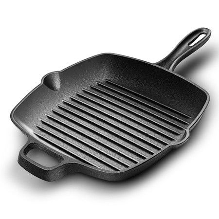 京東商品 炊大皇牛排煎鍋26cm健康無(wú)涂層厚鑄鐵煎盤(pán)條棱紋牛扒盤(pán)電磁爐通用贈(zèng)防燙柄套 牛排夾圖片大全 郵樂(lè)官方網(wǎng)站